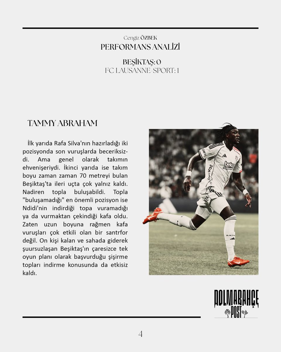 Spoiler Haber (@spoilerhaber) on Twitter photo "Taylan'ı bu şekilde sahaya sürmek hataydı."
"Uduokhai Beşiktaş'ın fişini çekti."
"Ndidi'nin stopere çekilmesi takımı daha da geri götürdü."
"Abraham ilk yarıda ehvenişerdi."
Cengiz Özbek ile Performans Analizi
<a href="/mcengizozbek/">Cengiz Ozbek</a> yazdı "Taylan'ı bu şekilde sahaya sürmek hataydı."
"Uduokhai Beşiktaş'ın fişini çekti."
"Ndidi'nin stopere çekilmesi takımı daha da geri götürdü."
"Abraham ilk yarıda ehvenişerdi."
Cengiz Özbek ile Performans Analizi
<a href="/mcengizozbek/">Cengiz Ozbek</a> yazdı