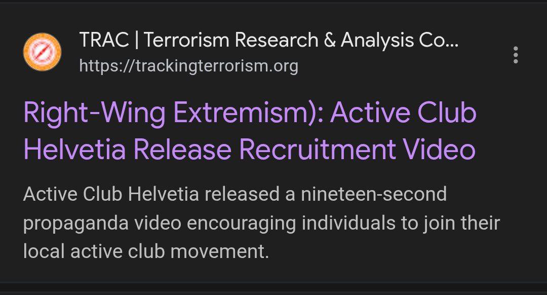 ACHelvetia's tweet photo. Did you guys knew that doing hiking on mountains and mma events as a nationalist man it’s considered terrorism? https://t.co/gcgaCoGb4F
