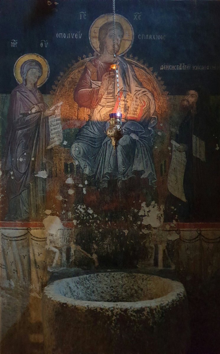 Dan B ⛪🎨🐦 🇺🇦 🇦🇫 #PlanetFirst (@churchartnature) on Twitter photo A roughly hewn tub font, backed by post-Byzantine frescoes. Church of the Dormition of Our Lady, Kalabaka. A very special church.
#fontsonFriday #FrescoFriday #Greece #meteora
<a href="/Pericles494BC/"> Pericles' Tripod</a>
Tap/click for full pic, & let your eyes adjust! A roughly hewn tub font, backed by post-Byzantine frescoes. Church of the Dormition of Our Lady, Kalabaka. A very special church.
#fontsonFriday #FrescoFriday #Greece #meteora
<a href="/Pericles494BC/"> Pericles' Tripod</a>
Tap/click for full pic, & let your eyes adjust!