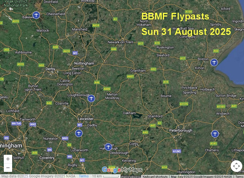 BBMF Flypasts - Saturday 30th &amp; Sunday 31st August 2025: military-airshows.co.uk/press25/bbmfsc…