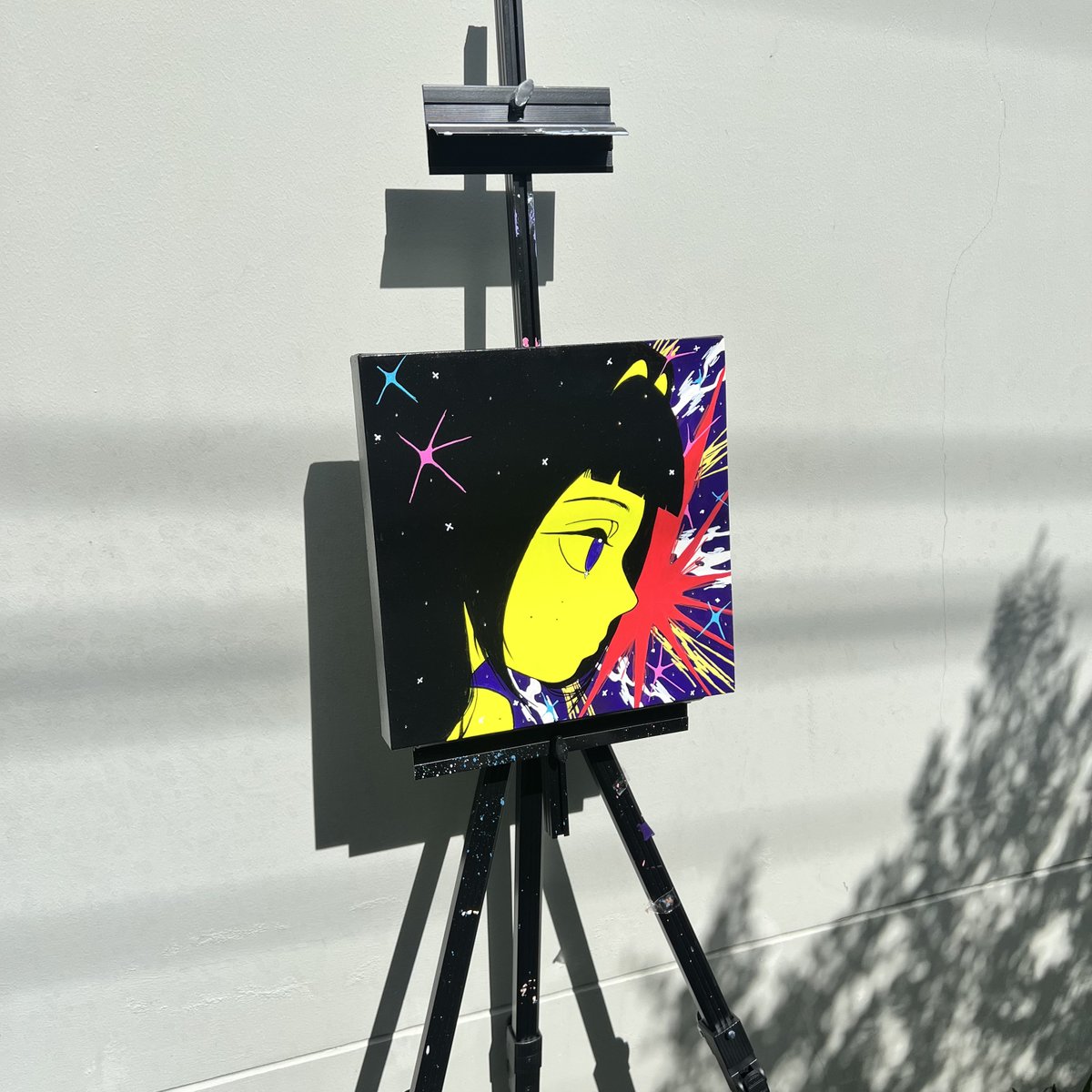 Alter Ego Awake ✨

📷 Medium: Mix media on canvas (Acrylic &amp; Markers &amp; Glitters) 
Dimensions: 30x30 cm