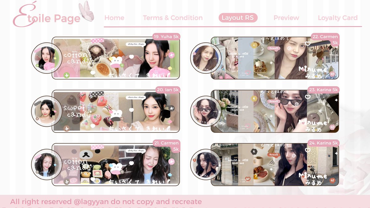 Help repost? Thankyou!

Halo, aku punya 30 layout ready stock serba 5k yang bisa dijemput sekarang ya, seluruh hasil penjualan 100% akan didonasikan untuk aksi demo hingga selesai. Untuk nomor dan chara ada di alt ya, terima kasih.

#zonauang #zonajajan rs gg bg