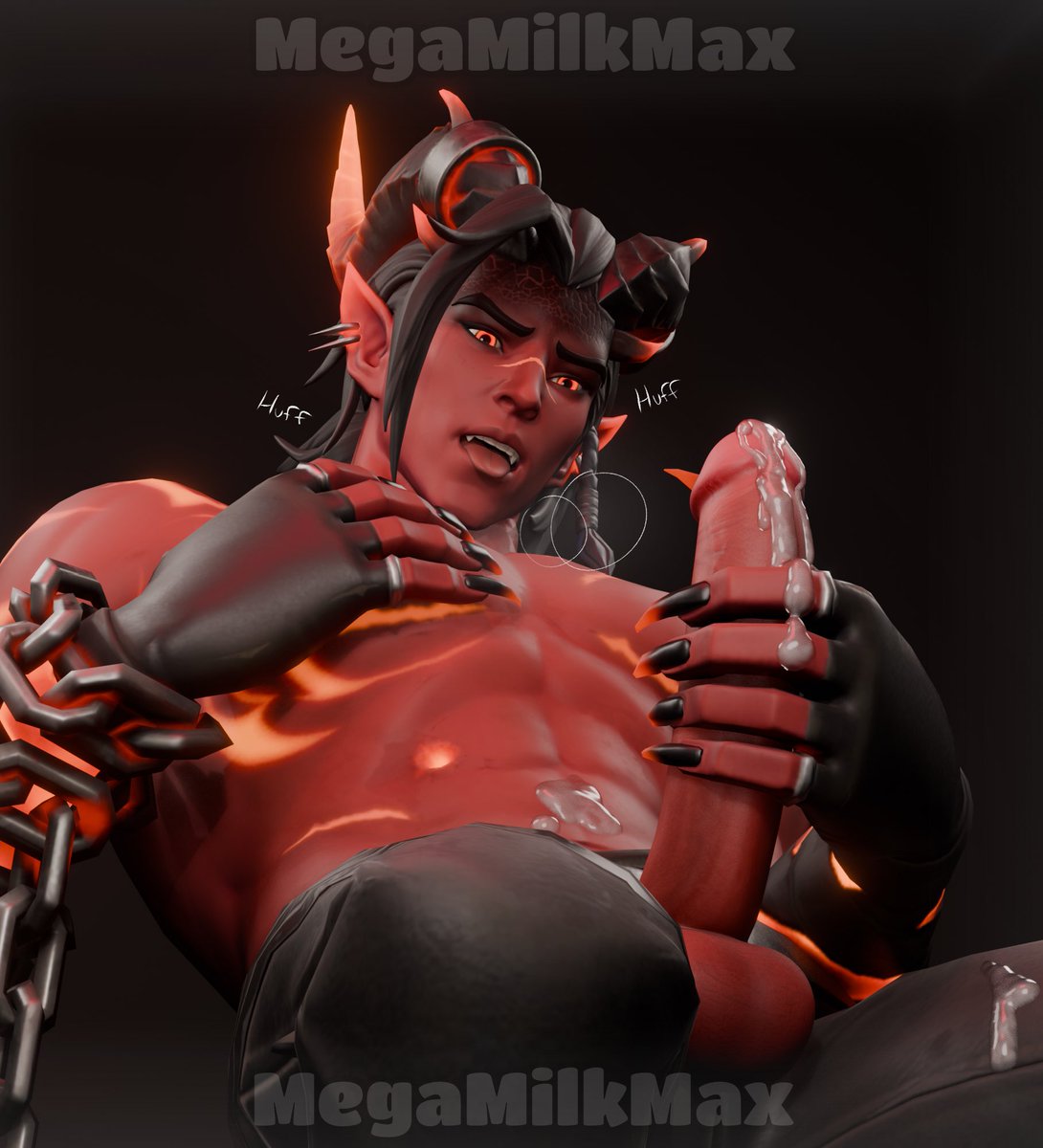 MegaMilkMax02's tweet photo. (Repost) 
Edited it more and stuck his tongue out 🔥🔥

#FortniteNSFW #DominionNSFW #BlenderNSFW https://t.co/yYH4aFj4Kv