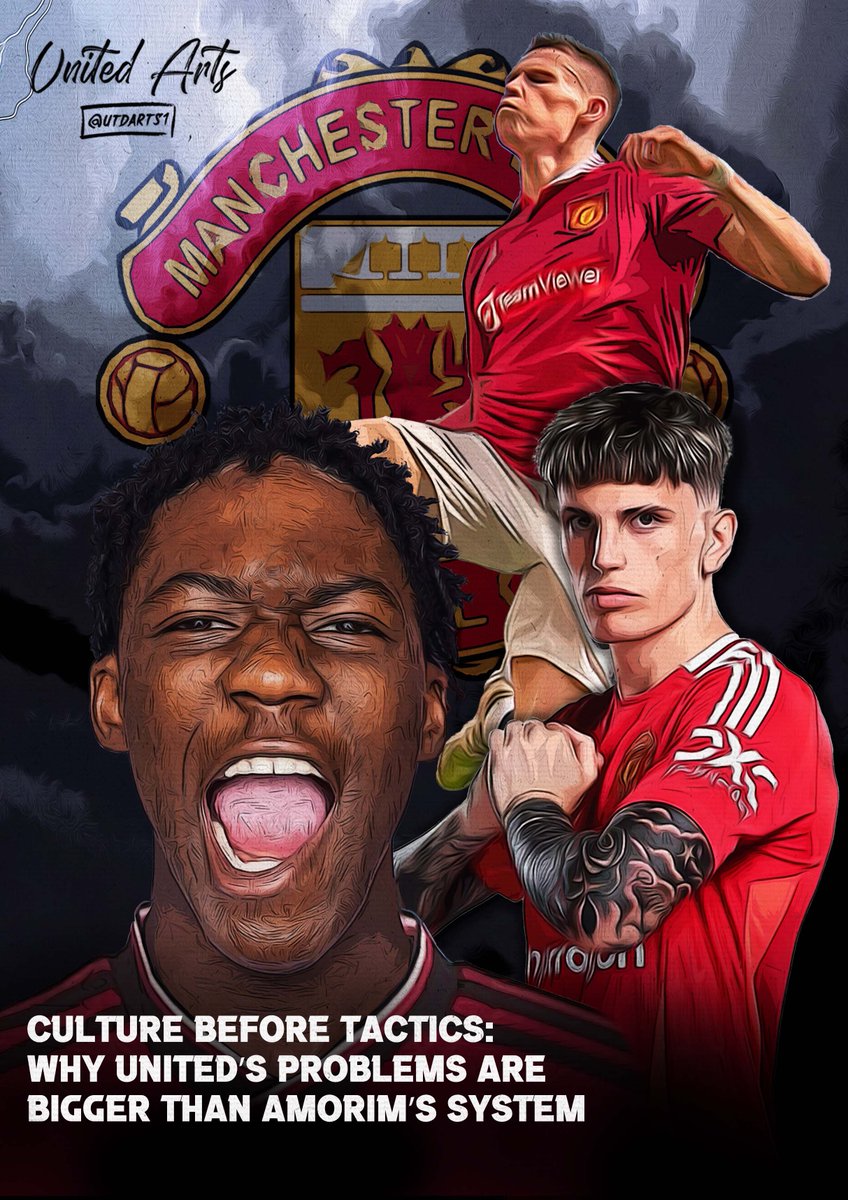 🇾🇪 Culture Before Tactics: Why United’s Problems are Bigger Than Amorim’s system 🧵

Manchester United's recent struggles with promising talents like Alejandro Garnacho's attitude problems and Kobbie Mainoo's poorly-timed loan request highlight a fundamental truth: no tactical