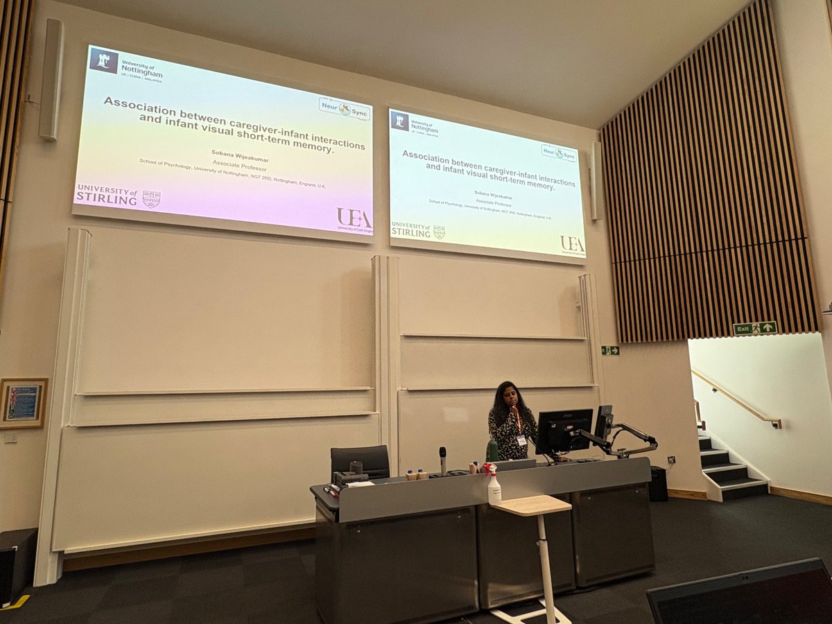 Another picture from Talk Session 1 where Sobana Wijeakumar delivered a brilliant talk on caregiver-infant interactions and infant visual short-term memory!
