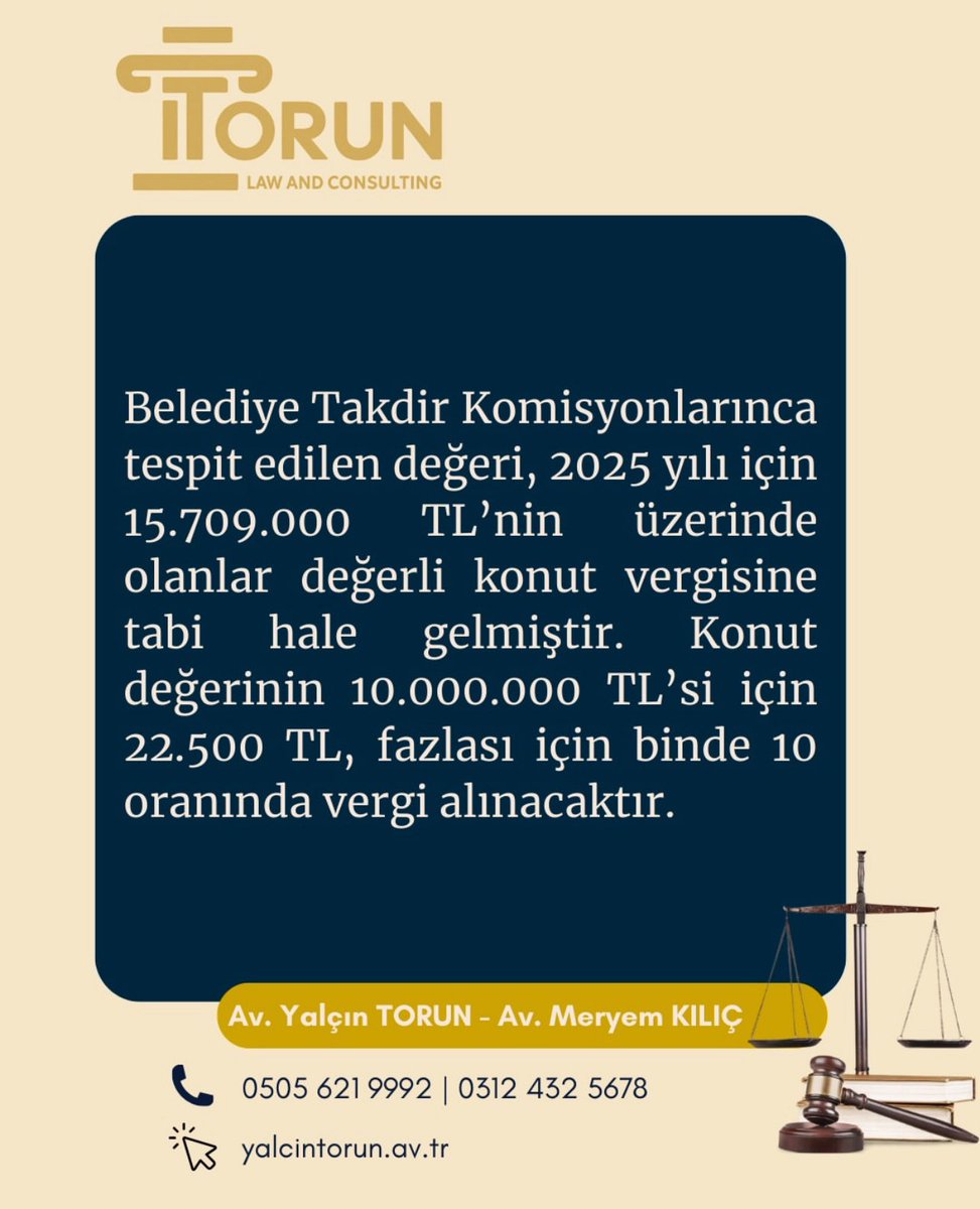 TorunHukuk06's tweet photo. Belediyelerce yeniden belirlenen gayrimenkul rayiç bedelleri,  hangi vergi yükümlülüklerini  ne oranda artıracak? Hukuki çözüm  önerileri nelerdir? https://t.co/X6qXo59VMm