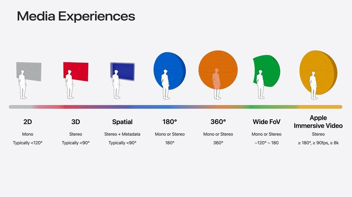 Apple has finally openly defined their immersive video terminology.