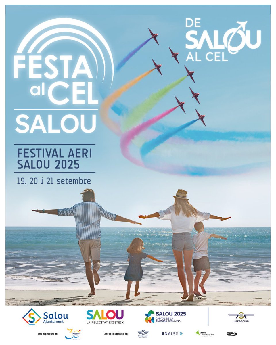 AjuntamentSalou's tweet photo. Festa al Cel✈️ https://t.co/HrOMM2y2bc