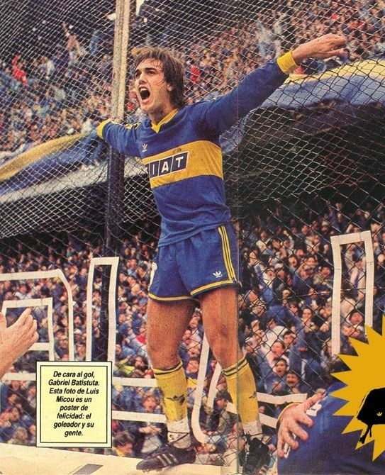 90sPlayers's tweet image. Batigol at Boca Juniors