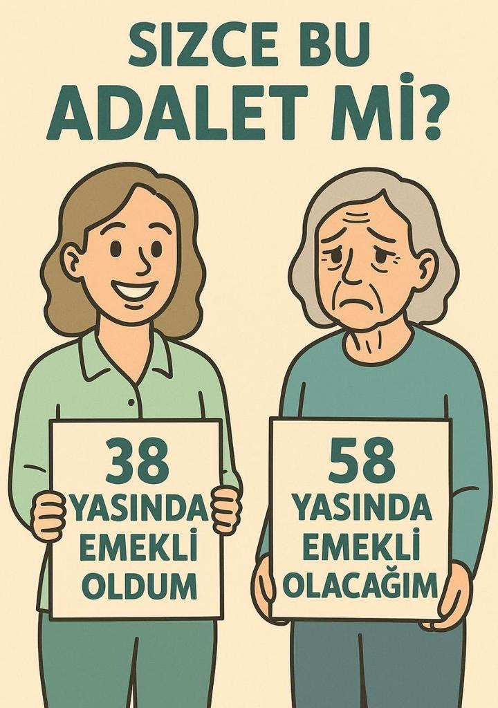 Bir gün bir ay bir yıl fark yüzünden bir nesil erken yaşlanıyor!
17-20 yıl emeklilik farkı kabul edilemez!
Kademe ile bu adaletsizlik bitmeli!
<a href="/EmadDernegi/">EMEKLİLİKTE ADALET DERNEĞİ ⚖️</a>
#KademeMağduriyetlerinÇözümüdür