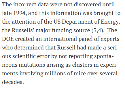Calabrese and Selby have had a letter published in Science, alongside the 1956 paper that purported to demonstrate the great dangers of nuclear radiation. They point out that it is now known that dodgy data led to massive overstatement of the risks. (Link below)