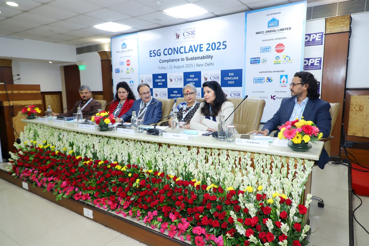 ESG Conclave 2025 – A Resounding Success! 

We at National CSR Network are delighted to share the success of the ESG Conclave 2025, held on Friday, 22nd August 2025, at Scope Complex, New Delhi.