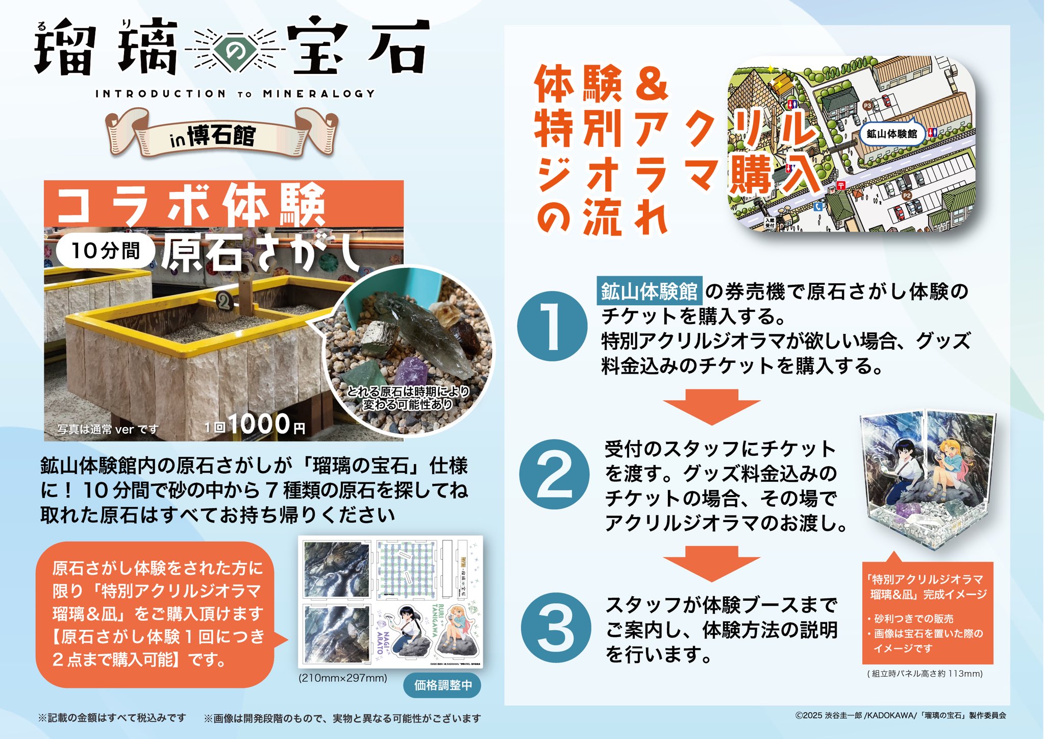 瑠璃の宝石 in 博石館 特別アクリルジオラマ 瑠璃&凪 瑠璃の宝石_ラメ