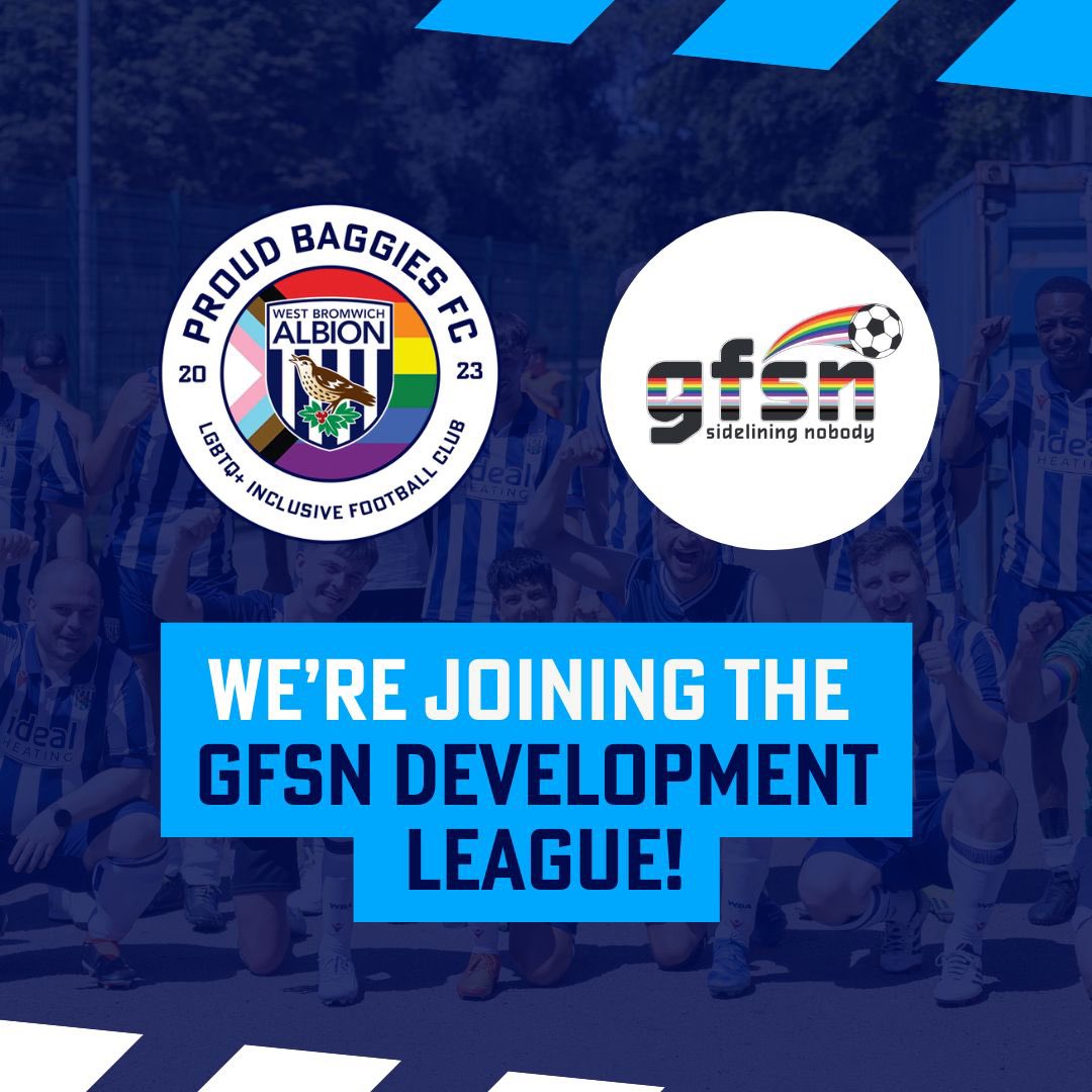 Proud Baggies ๐
ช (@wbalgbt) on Twitter photo ๐จ Weโre joining the GFSN Development League for 2025/26!
Our season kicks off at home with a Midlands derby vs <a href="/LeicWildecatsFC/">Leicester Wildecats Football Club</a>.
Weโre proud to be founding members and canโt wait to get started!
#WBA | #ProudBaggiesFC ๐จ Weโre joining the GFSN Development League for 2025/26!
Our season kicks off at home with a Midlands derby vs <a href="/LeicWildecatsFC/">Leicester Wildecats Football Club</a>.
Weโre proud to be founding members and canโt wait to get started!
#WBA | #ProudBaggiesFC