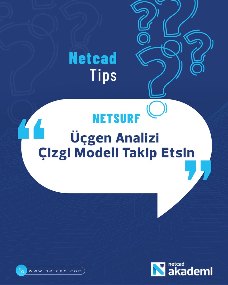 NetcadKampus's tweet image. Netsurf – Üçgen Analizi: Çizgi Modeli Takip Etsin ile kotlu çizgileriniz modelinizi tam olarak takip etsin ister misiniz?

🔗netcad.com/tr/urunler/net…

#Netcad #TurkiyeninCBSAkademisi #Netsurf