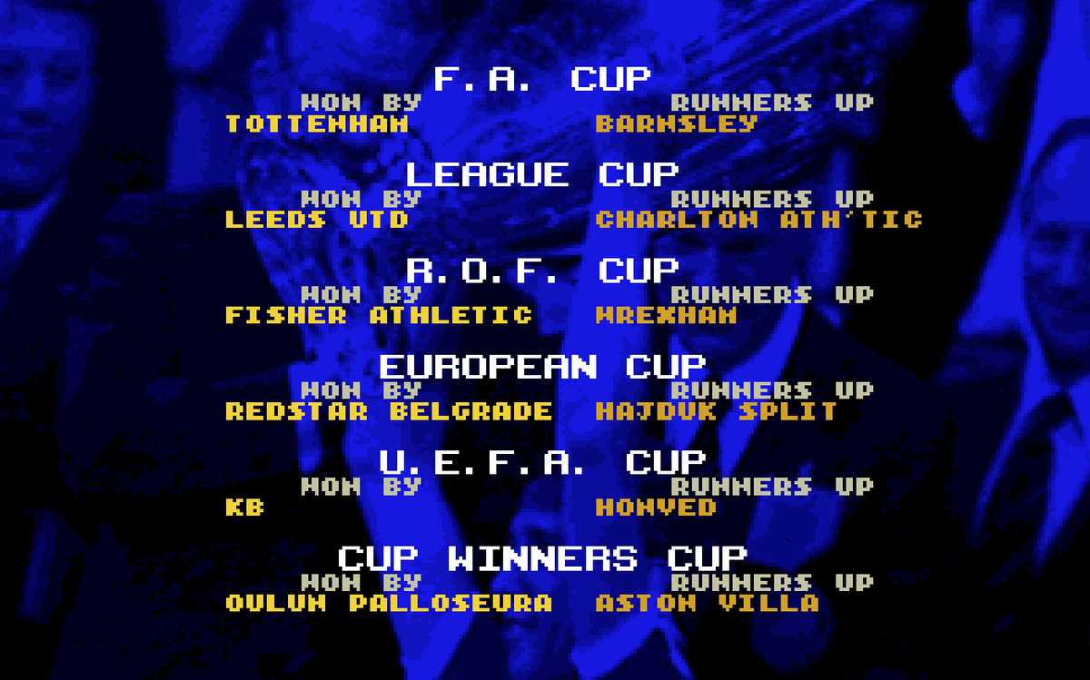 g00nFM's tweet photo. Season 17

Only Man Utd and Blackburn have a squad at our level, but had to settle for a disappointing 4th place as Man Utd ran away with it.

Lost in the European Cup semis against the eventual winners Red Star Belgrade. https://t.co/oibxtP1pFs