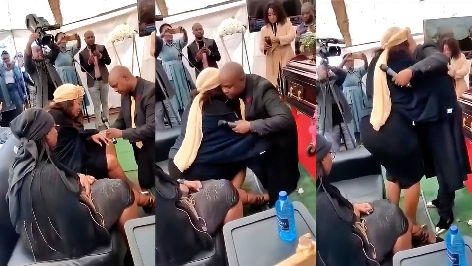 Pastor propose to a widow at her husband funeral😳