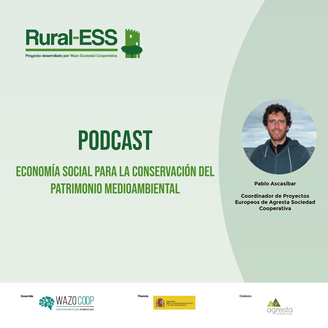 🌿 Economía Social y Medioambiente 🌱

En nuestro nuevo podcast, Pablo Ascasíbar de Agresta Sociedad Cooperativa nos cuenta cómo la economía social está ayudando a conservar el patrimonio natural. 🌍🎙️

👉 Escucha más aquí: f.mtr.cool/plrnniootz
#DesarrolloRural #RuralESS