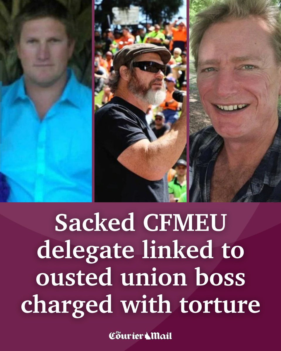 couriermail's tweet photo. A former union delegate with family ties to ousted CFMEU leader Jade Ingham has been charged with torture as police continue to search for missing Queensland man Andrew Burow.

Full story: https://t.co/aOgh5S5yjd https://t.co/3PiHCFH1tc