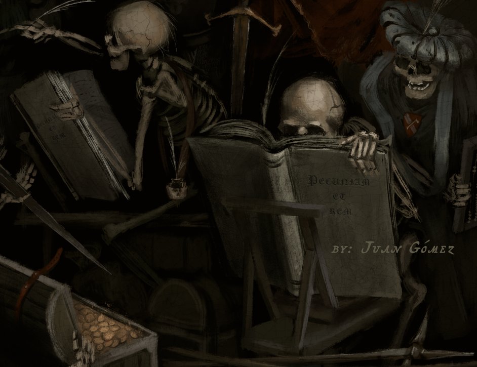 I've just come back from a trip and I'm working on commissions and a couple of big projects. I hope you all have a good weekend because I'll be working, hehe ✍️💀