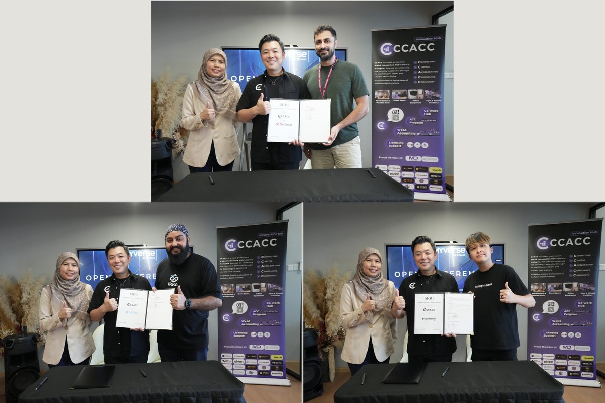 ccacc_hub's tweet image. 🚀 A defining milestone for CCACC – the launch of MYVerse Coworking Space.
We were honored to have Puan Sharizan, Acting Director of Strategy & Creative Tech, Digital Content Development Department, Industry & Ecosystem Division at MDEC, deliver the opening address, where she…