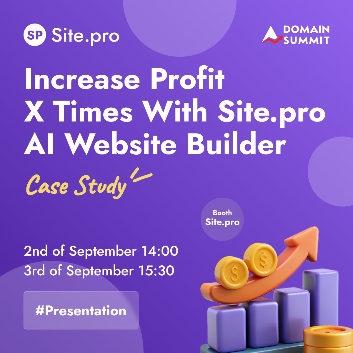 domainsummitcom's tweet image. Case Study: How to Increase Profit X Times with an AI Website Builder?

💡 Want to boost your business growth? Discover real-world results in Tania’s case study on how companies increase profits X times with Site.pro’s AI Website Builder. Practical insights you…