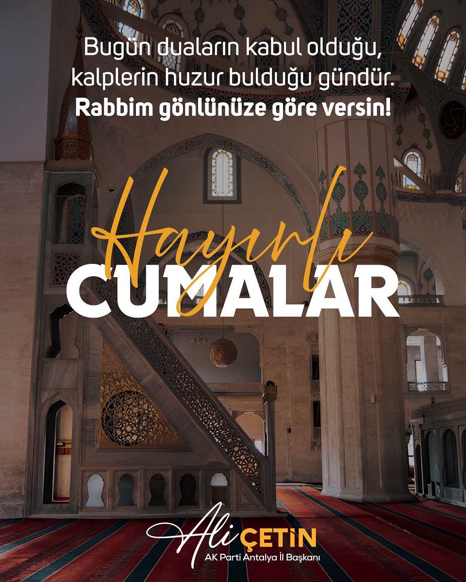 Hayırlı Cumalar.