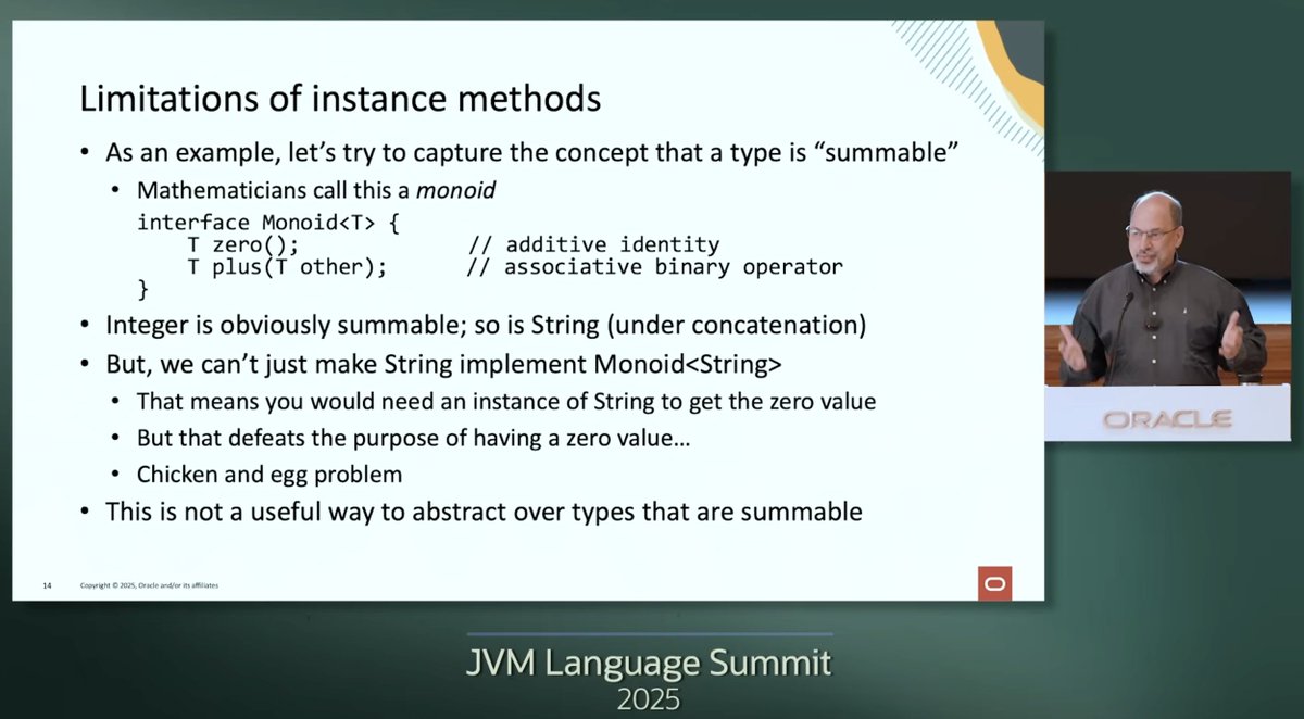 Matej Cerny (@matej_cerny) on Twitter photo Is there something wrong with my eyes, or is that really a Monoid in the presentation about Java? 😄 #java Is there something wrong with my eyes, or is that really a Monoid in the presentation about Java? 😄 #java