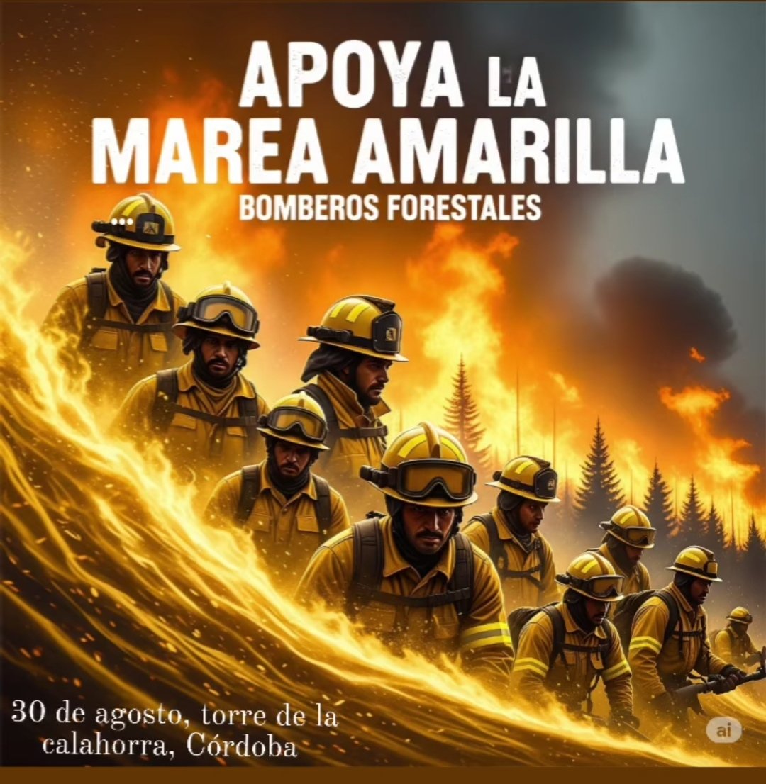 Al fuego no se le gana solo con fuerza, sino con alma. Ese alma que l@s #bomberosforestales ponen en cada  frente de llama. 

Porque quienes ponen el alma para proteger nuestros montes y salvar vidas merecen trabajar en condiciones dignas y seguras, apoya la marcha amarilla💪