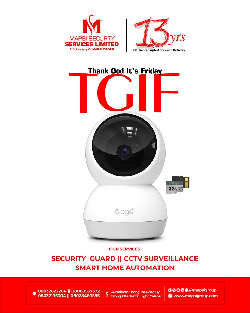 "TGIF! Kickstarting the weekend with automation and security solutions that work around the clock 🔒💻📹. Our CCTV systems keep you safe, while automation keeps you ahead. Cheers to a secure and productive weekend! #MapsiAutoLimited #AutomationAndSecurity"