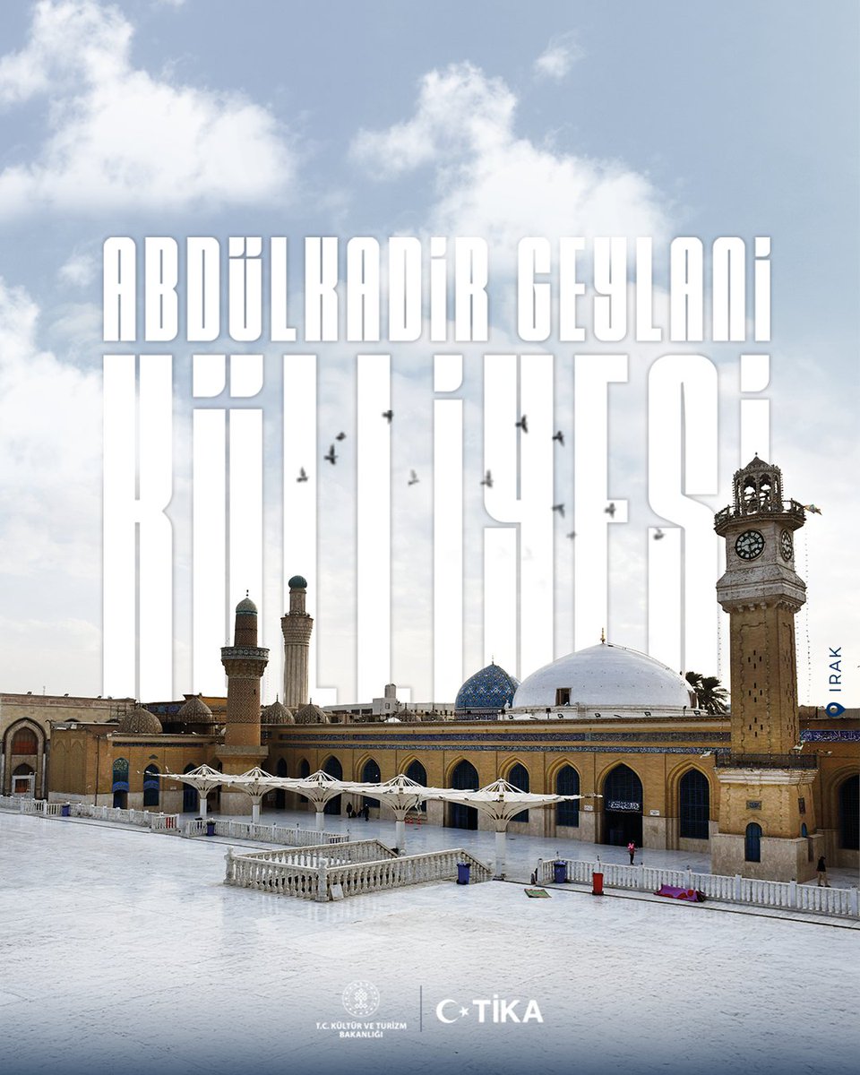 Tika_Turkiye's tweet photo. 📍Bağdat, Irak - Abdülkadir Geylani Külliyesi

Ortak tarihî ve kültürel mirasımıza sahip çıkıyor, köklü geçmişimizi yansıtan bu eserleri aslına uygun şekilde restore ederek gelecek nesillere aktarıyoruz.

İslam dünyasında önemli bir ziyaret ve ilim merkezi Abdülkadir Geylani Külliyesi, TİKA'nın kapsamlı restorasyon çalışmaları ile ihya edilerek ibadet, ilim ve kültür hayatına kazandırıldı.