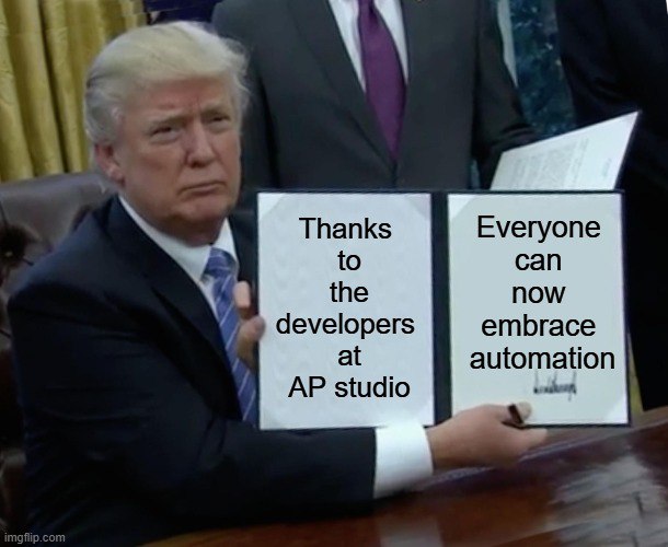 Kelly_Etim's tweet image. When AP (@ava_protocol) Studio makes automation so simple, that even executive orders endorse it. 😎

#APstudio