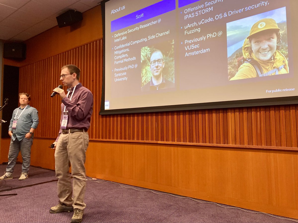 xjamesmorris's tweet image. At Linux Security Summit Europe in Amsterdam.
Current talk is on FineIBT Enhanced, with Scott Constable & @sirmc
lsseu2025.sched.com/event/25GEN/fiโฆ
Follow event info here: social.kernel.org/LinuxSecSummit
#linuxsecuritysummit