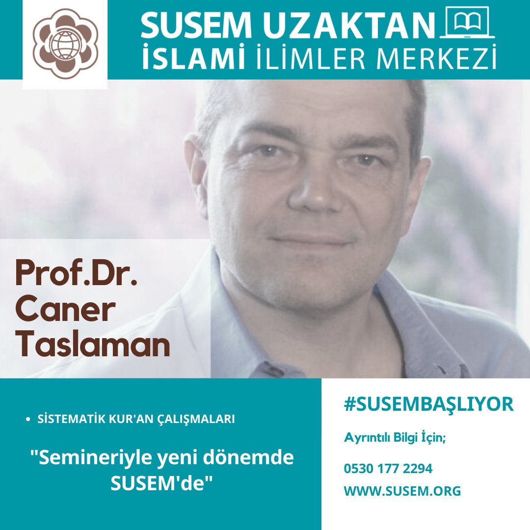 SUSEM (@susemseminer) on Twitter photo 📌Prof. Dr. Caner TASLAMAN "SİSTEMATİK KURAN ÇALIŞMALARI” seminerleriyle #SUSEM ’de
👨🏫Caner Taslaman <a href="/ctaslaman/">Caner Taslaman</a> Hocamızdan internet üzerinden seminerler almak isterseniz sizleri de SUSEM'e bekliyoruz.
🔗susem.org adresinden kayıt için geç kalmayın
📲0530 177 22 94 📌Prof. Dr. Caner TASLAMAN "SİSTEMATİK KURAN ÇALIŞMALARI” seminerleriyle #SUSEM ’de
👨🏫Caner Taslaman <a href="/ctaslaman/">Caner Taslaman</a> Hocamızdan internet üzerinden seminerler almak isterseniz sizleri de SUSEM'e bekliyoruz.
🔗susem.org adresinden kayıt için geç kalmayın
📲0530 177 22 94