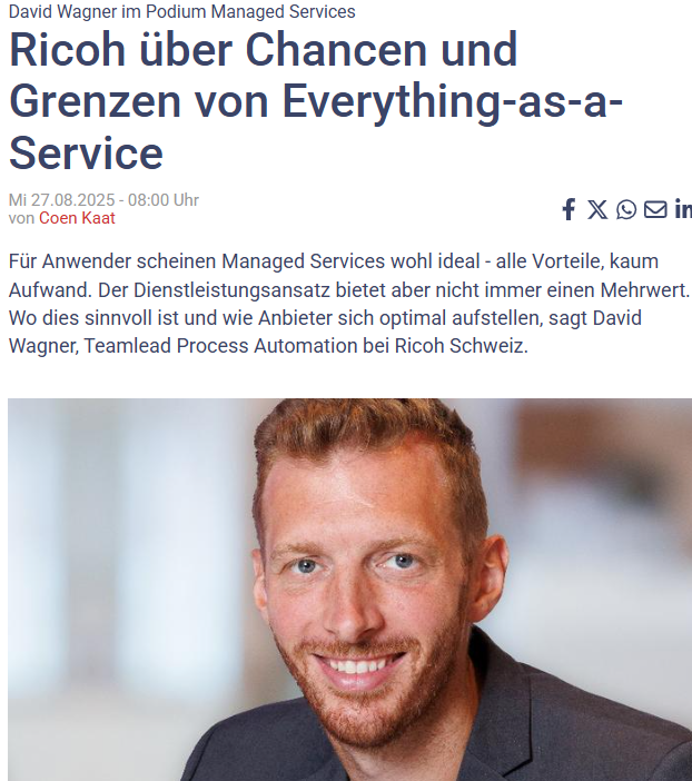 💬David Wagner, unser Teamleader Process Automation, gibt beim Podium des <a href="/itmarkt/">IT-Markt</a> Auskunft über Chancen und Grenzen von «Everything-as-a-Service». Hier geht es zum Interview: cutt.ly/1rK4fFIa