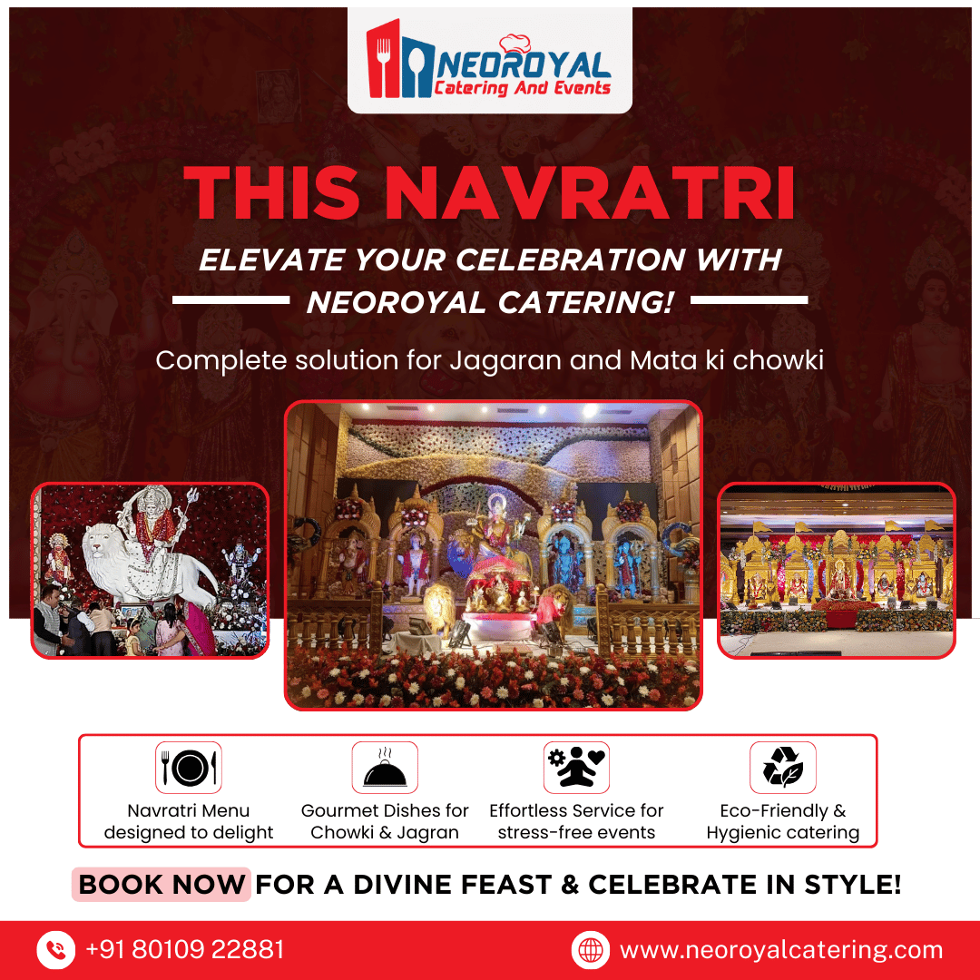 neochaat's tweet image. This Navratri, let Neoroyal Catering make your celebration divine with gourmet dishes, effortless service, and hygienic catering for Jagran &amp;amp; Mata Ki Chowki. 🌸

#NavratriVibes #FestiveFeast #NeoroyalEvents #JagranSpecial #MataKiChowkiCelebration #NeoroyalCatering #NavratriFood