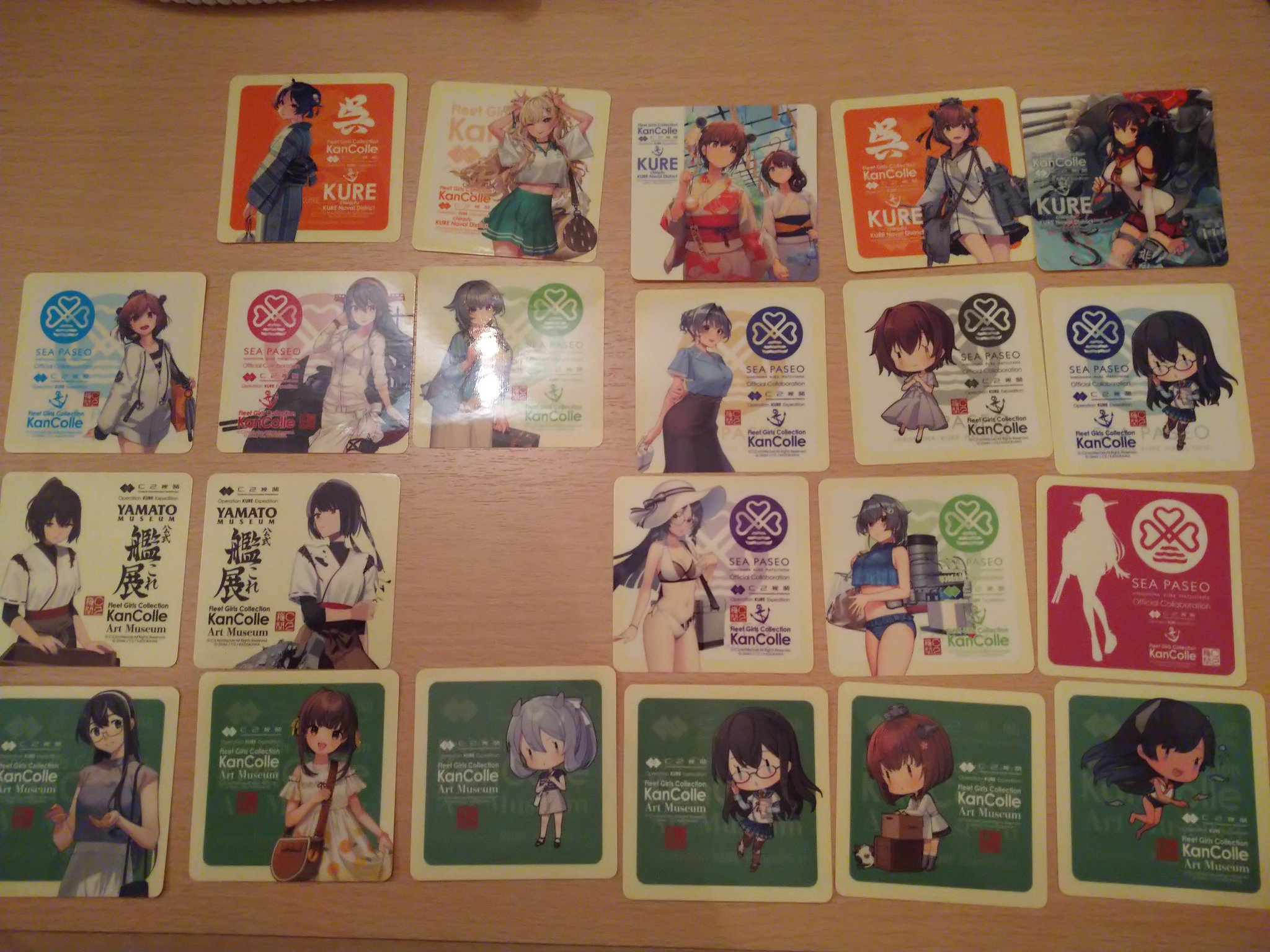 艦これ　呉スタンプラリーシート　クリアファイル　榛名　伊201 衣笠 艦これ 呉スタンプラリー クリアファイル 榛名 伊201フレイ 衣笠