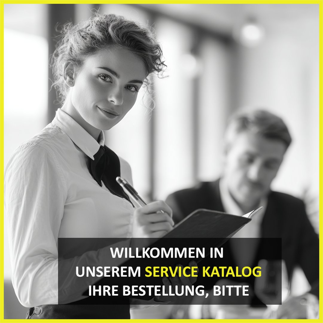 ⚠️ Fragen Sie doch mal in Ihrem Unternehmen, welche Services die IT anbietet. Die Antworten sind oft diffus – von „Alles, was mit Computern zu tun hat“ bis „Keine Ahnung, frag meinen Chef“ ist alles dabei und oft wird man einfach mit den Namen von diversen Software-Produkten