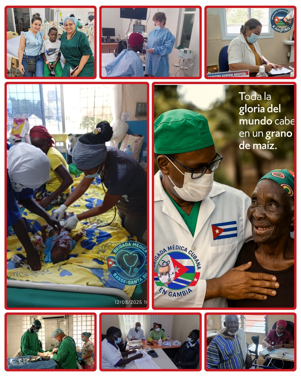 Cuba sin Bloqueo sería un país aún más Generoso y Solidario; o sea, un terrible peligro para el egoísmo Universal.
#BmcGambia 
#CubaSolidaria