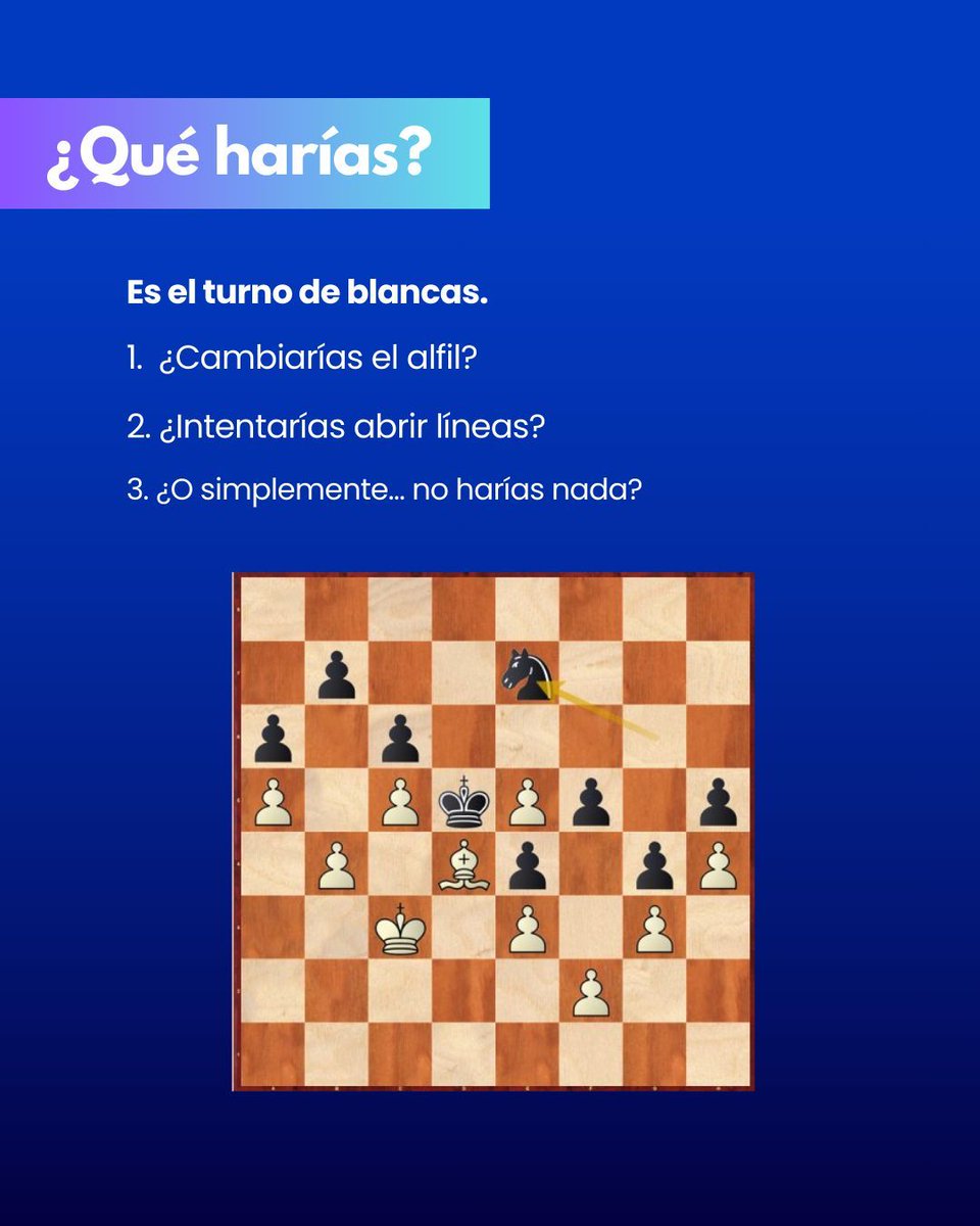 ChessExcelsior's tweet image. Todos temen al 'alfil malo'… pero, ¿y si no es tan malo? 🤔
♟️ En Chess Excelsior sabemos que no todo es lo que parece en el tablero.
A veces, la pieza menos brillante es la que decide la partida. 🧠
#ChessExcelsior #ajedrez #estrategiaajedrez #táctica #ajedrezmoderno