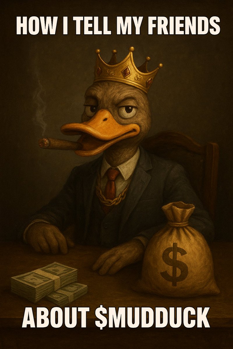 vaultguy001's tweet photo. @sleepydyor This is the ticker , not a rug project
Honest holders like you should hop on
$MUDDUCK is the meme coin that can’t be stopped @MUDDUCK1of1
CA:2krKwNsEN3ff8z5EQkk7dnRfReYDD33L4x3M9jX2kxyn
https://t.co/BhKWuNsojq
https://t.co/IepsWCwpeQ
#MUDDUCK #FromMudToMoon #InMudWeTrust https://t.co/NRcV8qvI9R