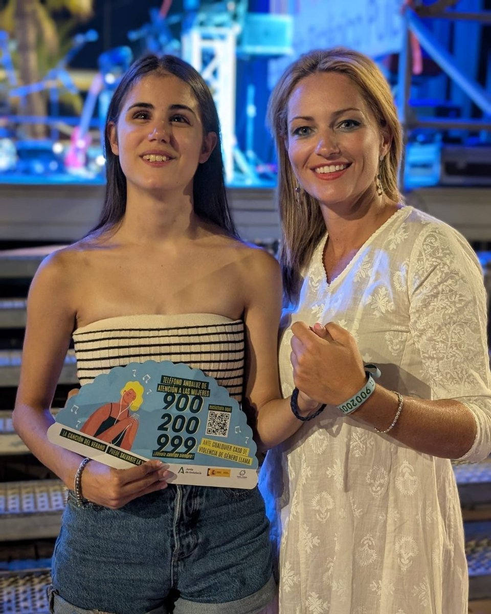 La Feria de Gelves y el concierto de Laura Diepstraten en San Juan de los Terreros se han unido a la campaña del Teléfono Andaluz de Atención a las Mujeres #900200999.

Gracias al Ayuntamiento de Pulpí, <a href="/gelvescomunica/">Ayto. de Gelves</a>, a Mariló González y a <a href="/MEsparzaConesa/">María del Mar Esparza Conesa</a> por su colaboración.