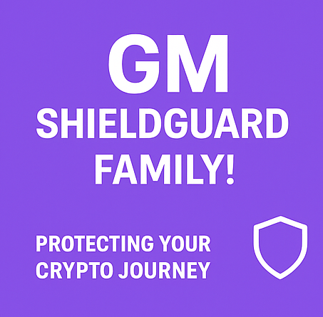 Shieldguardio's tweet photo. πGM Fam!
β
Daily Tip: Never share your seed phrase.
Your wallet is your fortress, protect it like treasure.
With ShieldGuard Protocol, safety is power.
#GM #CryptoTips #ShieldGuardProtocol https://t.co/Dp63MT8ot2