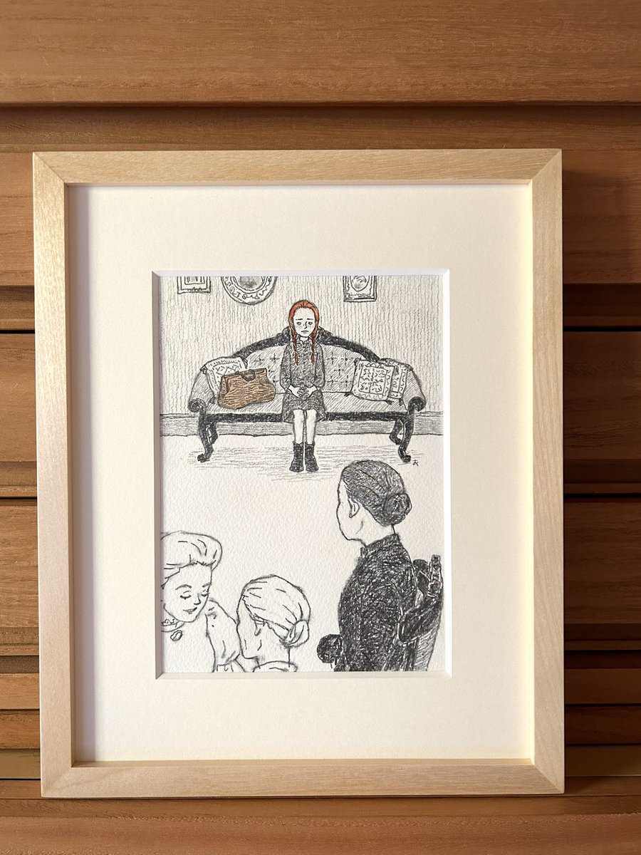 物語絵『赤毛のアン』
スペンサー夫人の家で、
自分の運命が決するのを
待つアン

facebook.com/share/1FXng83M…

#イラストレーション #イラスト #挿絵ごっこ #鉛筆画 #人を描く #挿し絵 のように #赤毛のアン #illustration #watercolor #pencildrawing #anneofgreengables