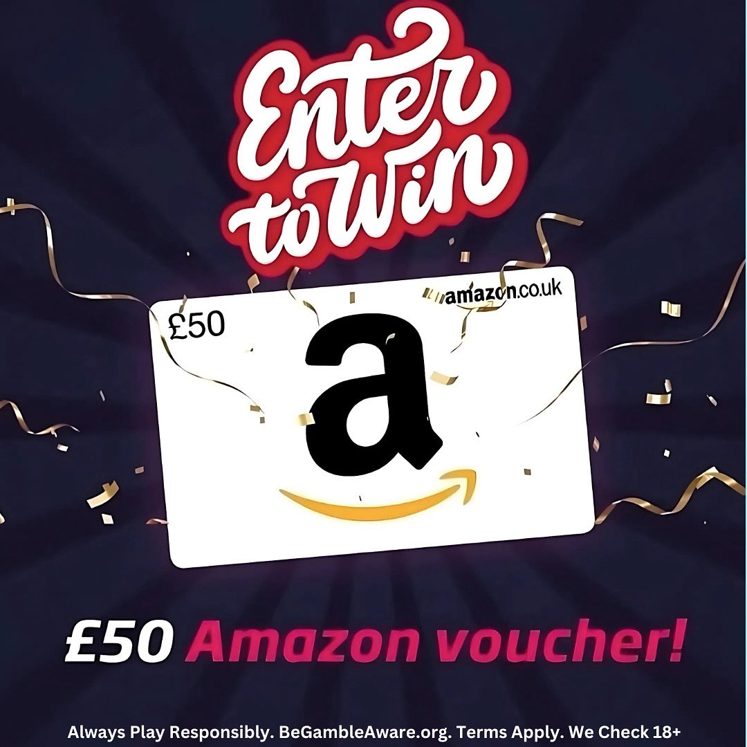 Want to win 𝗮 £𝟱𝟬 𝗔𝗺𝗮𝘇𝗼𝗻 𝗩𝗼𝘂𝗰𝗵𝗲𝗿 𝘁𝗵𝗶𝘀 𝗽𝗮𝘆 𝗱𝗮𝘆 𝘄𝗲𝗲𝗸𝗲𝗻𝗱? 🛍️ To enter:⠀ ⠀ ⠀⠀
👍 Like THIS post⠀ ⠀ ⠀⠀
🔴 Follow @red7slots ⠀
⏳ Competition ends Monday 1st Sept, and one lucky winner across all socials will be announced on Tues by 5pm!