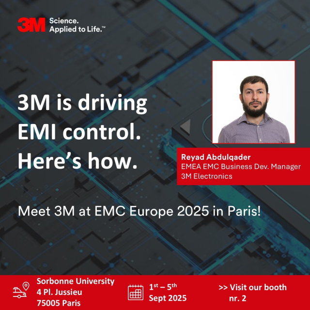 EMI/RFI Control - Industrial Electronics | 3M UK bit.ly/3VuOH4V