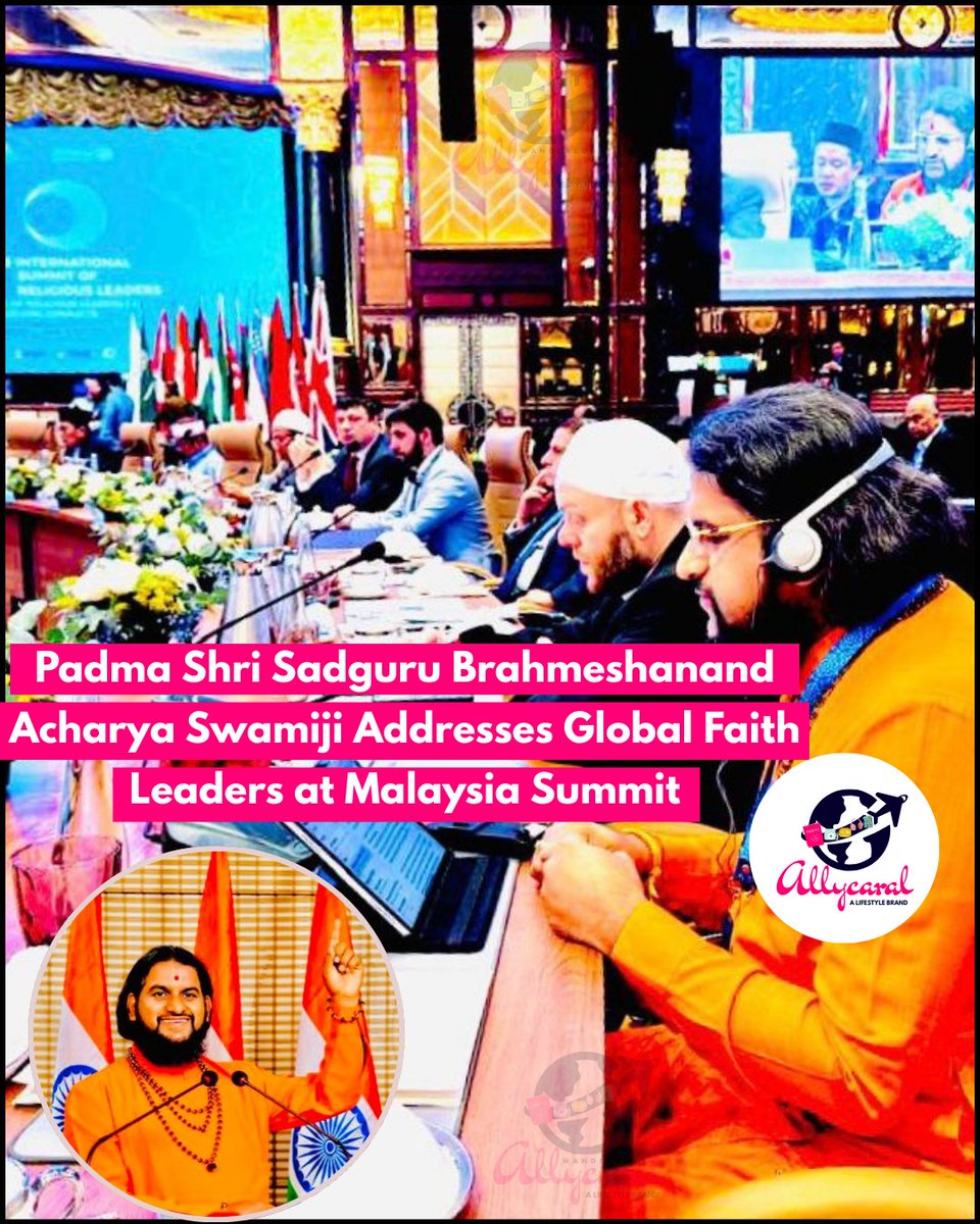 allycaralgoa's tweet image. Padma Shri Sadguru Brahmeshanand Acharya Swamiji addressed the 2nd International Summit of Religious Leaders 2025 🇲🇾 alongside world leaders to champion peace &amp;amp; unity. 

Details on: allycaral.com/2025/08/29/pad…

#Peace #ReligiousUnity #SadguruBrahmeshanand #MalaysiaSummit2025