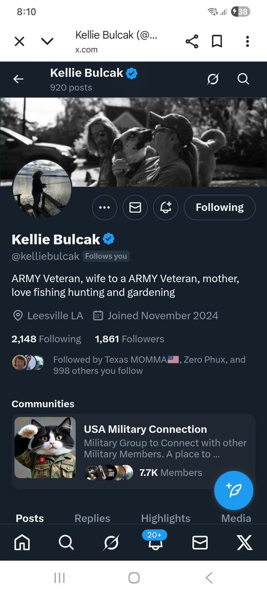 KJW (@hawkesbay69) on Twitter photo Can we please take this Army Veteran over the 2k mark and beyond, please give
<a href="/kelliebulcak/">Kellie Bulcak</a>
a F&R 💪🫶👊💥💯🇺🇸🫡 Can we please take this Army Veteran over the 2k mark and beyond, please give
<a href="/kelliebulcak/">Kellie Bulcak</a>
a F&R 💪🫶👊💥💯🇺🇸🫡