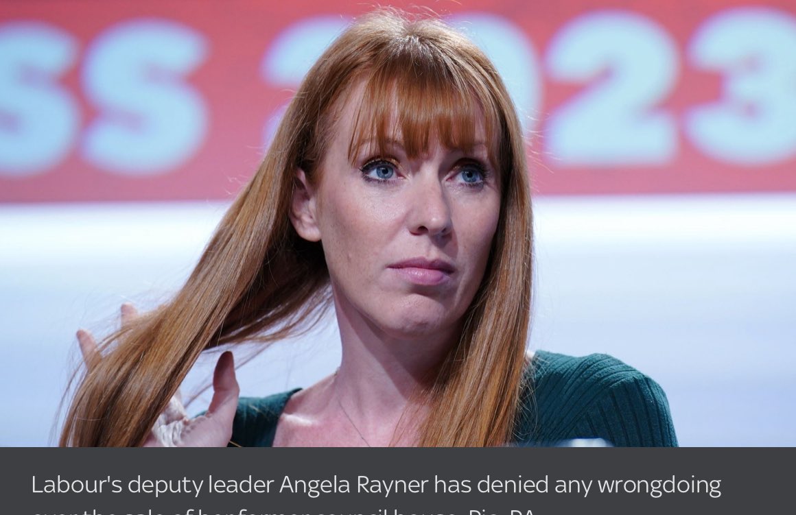 Say what you like about Angela Rayner.  

She’s bloody good at tax avoidance isn’t she?