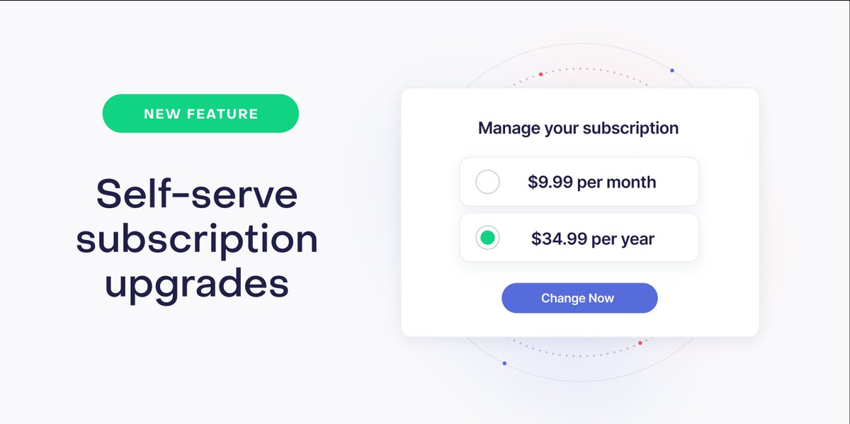 🚀 Subscription changes in RevenueCat Web

You can now enable self-serve product upgrades in the Customer Portal for Web Billing!
Let customers seamlessly move to higher tiers with:
✨ Immediate access to new plans
✨ Partial refunds for unused time
✨ No code changes required